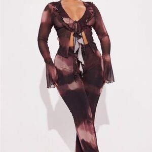 Chic Tie-Dye Two-Piece Set